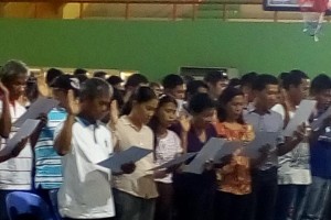 Sibalom village, youth execs take oath  